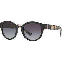 Burberry BE4227 Oval Sunglasses - Black