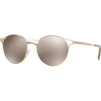 Prada PR 62SS Oval Sunglasses - Gold/Mirror Taupe
