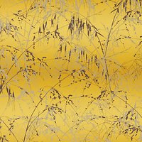 Clarissa Hulse Meadow Grass Paste The Wall Wallpaper - Mimosa / Mulberry 111405