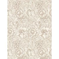 Morris & Co Pure Poppy Wallpaper - Cream / Gold DMPU216035