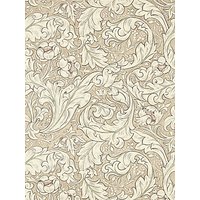 Morris & Co Bachelors Button Wallpaper - Linen / Coral DMPU216051
