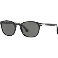 Persol PO3148S Polarised Oval Sunglasses - Black