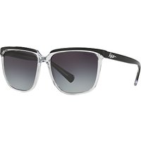Ralph RA5214 Square Sunglasses - Black/Clear