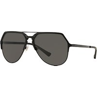 Dolce & Gabbana DG2151 Aviator Sunglasses - Black/Grey
