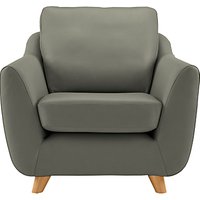 G Plan Vintage The Sixty Seven Leather Armchair - Capri Leather Grey