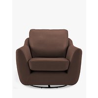 G Plan Vintage The Sixty Seven Leather Swivel Chair - Capri Leather Oak