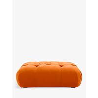 Dollop Footstool By Loaf At John Lewis - Clever Velvet Spiced Orange