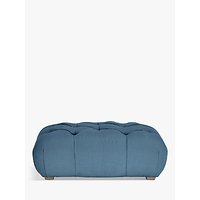 Dollop Footstool By Loaf At John Lewis - Brushed Cotton Nordic Blue