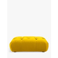 Dollop Footstool By Loaf At John Lewis - Clever Velvet Bumblebee