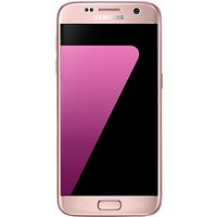 Samsung Galaxy S7 Edge Smartphone, Android, 5.5, 4G LTE, SIM Free, 32GB - Pink Gold