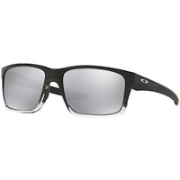 Oakley OO9264 Mainlink Rectangular Sunglasses - Black/Silver