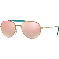 Ray-Ban RB3540 Oval Sunglasses - Bronze/Pink