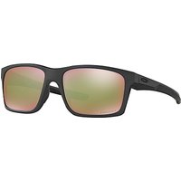 Oakley OO9264 Mainlink Polarised Rectangular Sunglasses - Grey/Red