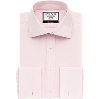Thomas Pink Frederick Plain Double Cuff Slim Fit Shirt - Pink