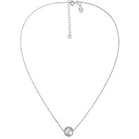 Claudia Bradby Essential Moving Freshwater Pearl Chain Necklace - Silver