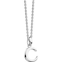 Kit Heath Sterling Silver Initial Pendant Necklace - C