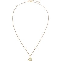 John Lewis Gemstones Birthstone Pendant Necklace - March Aqua Chalcedony