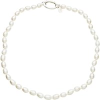 Claudia Bradby Rice Pearl Necklace - White