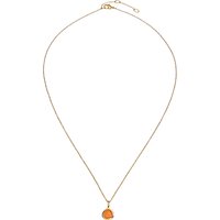 John Lewis Gemstones Birthstone Pendant Necklace - July Orange Carnelian