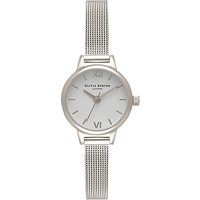 Olivia Burton Women's Mini Dial Bracelet Mesh Strap Watch - Silver