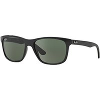 Ray-Ban RB4181 Highstreet Square Sunglasses - Black/Dark Green