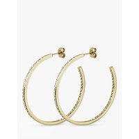 Dyrberg/Kern Crystal Hoop Earrings - Gold