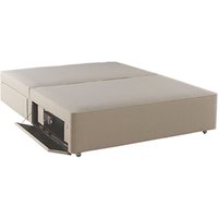 Hypnos Firm Edge 4 Drawer Divan Storage Bed With Laptop Safe, King Size - Fawn