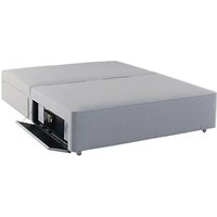 Hypnos Firm Edge 4 Drawer Divan Storage Bed With Laptop Safe, Double - Linoso Sky