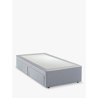 Hypnos Firm Edge 2 Drawer Divan Storage Bed, Single - Linoso Sky