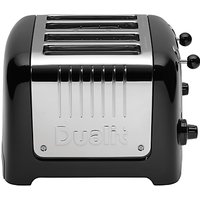 Dualit Lite 4-Slice Toaster With Warming Rack - Gloss Black