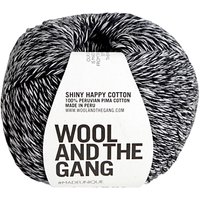 Wool And The Gang Shiny Happy Aran Yarn, 100g - TV Static