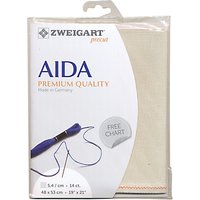 Zweigart Aida 14ct Embroidery Fabric - Natural