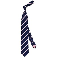 Thomas Pink Sudbury Stripe Silk Tie - Navy/Pink