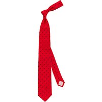 Thomas Pink Tilbury Spot Woven Silk Tie - Red/Navy