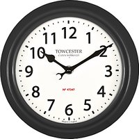 Acctim Shelton Dusk Outdoor Wall Clock, Dia.21.5cm - Black
