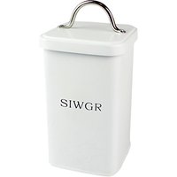 JD Burford Siwgr Sugar Canister - White