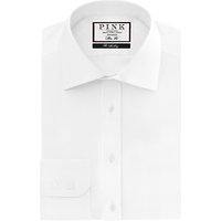 Thomas Pink Arthur Plain Slim Fit Shirt - White
