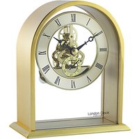 London Clock Company Archtop Skeleton Mantel Clock - Gold