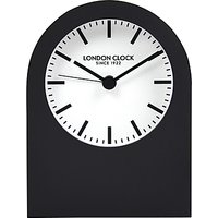 London Clock Company Titanium Arch Alarm Clock - Black