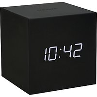 Gingko Soft Touch Click Clock Alarm Clock - Black