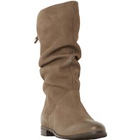 Dune Rosalind Ruched Calf Boots - Taupe