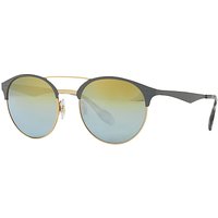 Ray-Ban RB3545 Oval Sunglasses - Grey/Yellow Gradient
