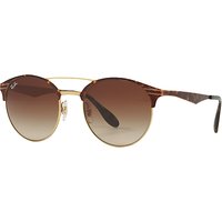 Ray-Ban RB3545 Oval Sunglasses - Tortoise/Brown Gradient