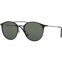 Ray-Ban RB3546 Oval Sunglasses - Black/Dark Green