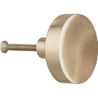 Design Project By John Lewis No.114 Cupboard Knob - Brushed Brass
