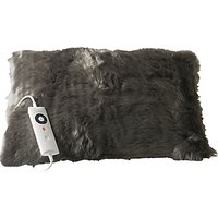 Relaxwell Deluxe Faux Fur Heated Cushion - Grey