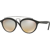 Ray-Ban RB4257 Oval Sunglasses - Black/Mirror Beige