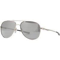 Oakley OO4119 Elmont Medium Aviator Sunglasses - Chrome/Chrome Iridium