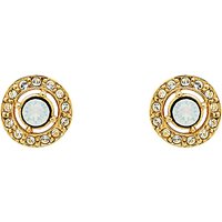 Melissa Odabash Swarovski Crystal Mini Stud Earrings - Gold/Pale Blue
