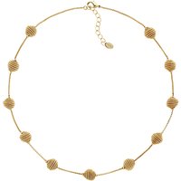 Monet Spiral Ball Collar Necklace - Gold